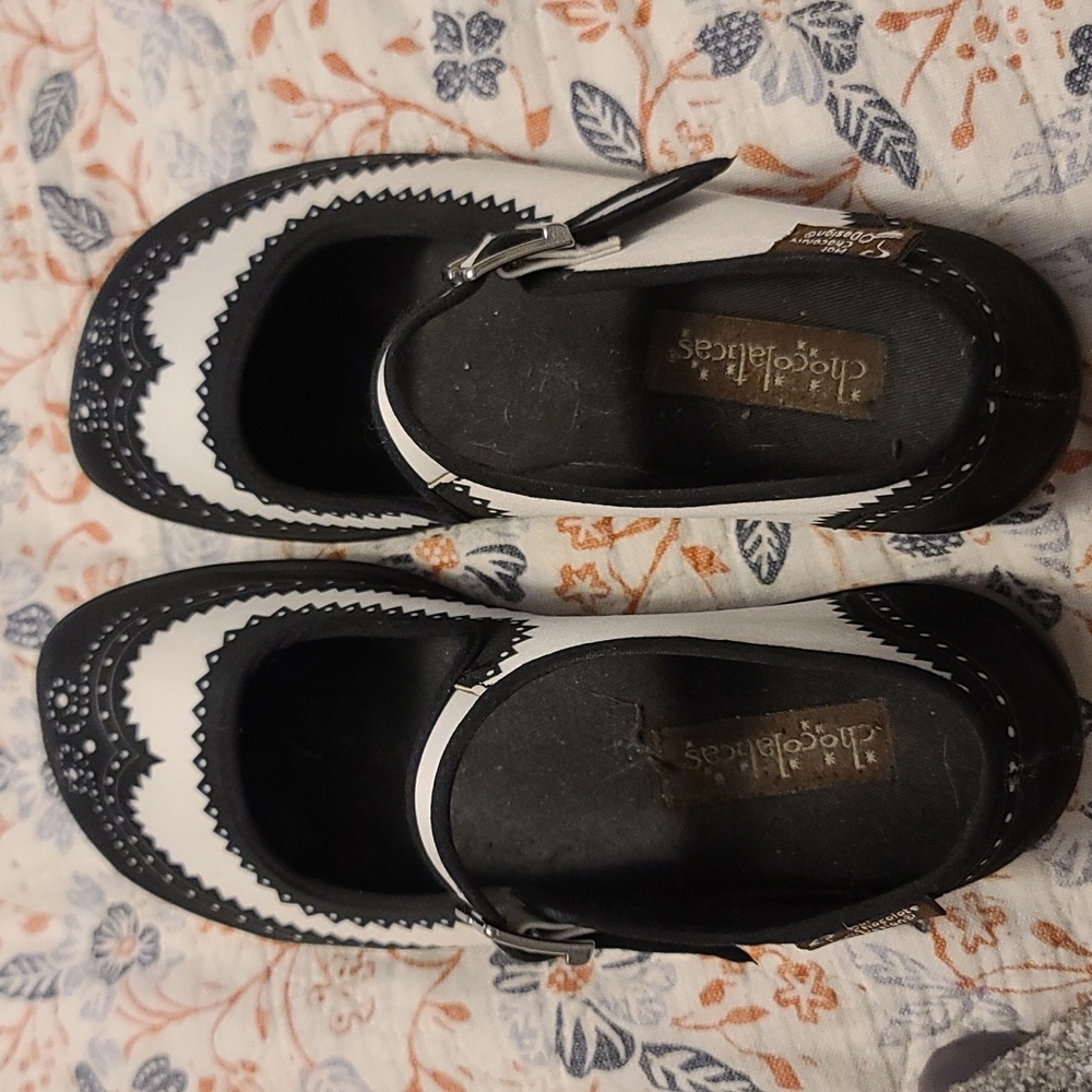 Black & White Tuxedo Mary Janes